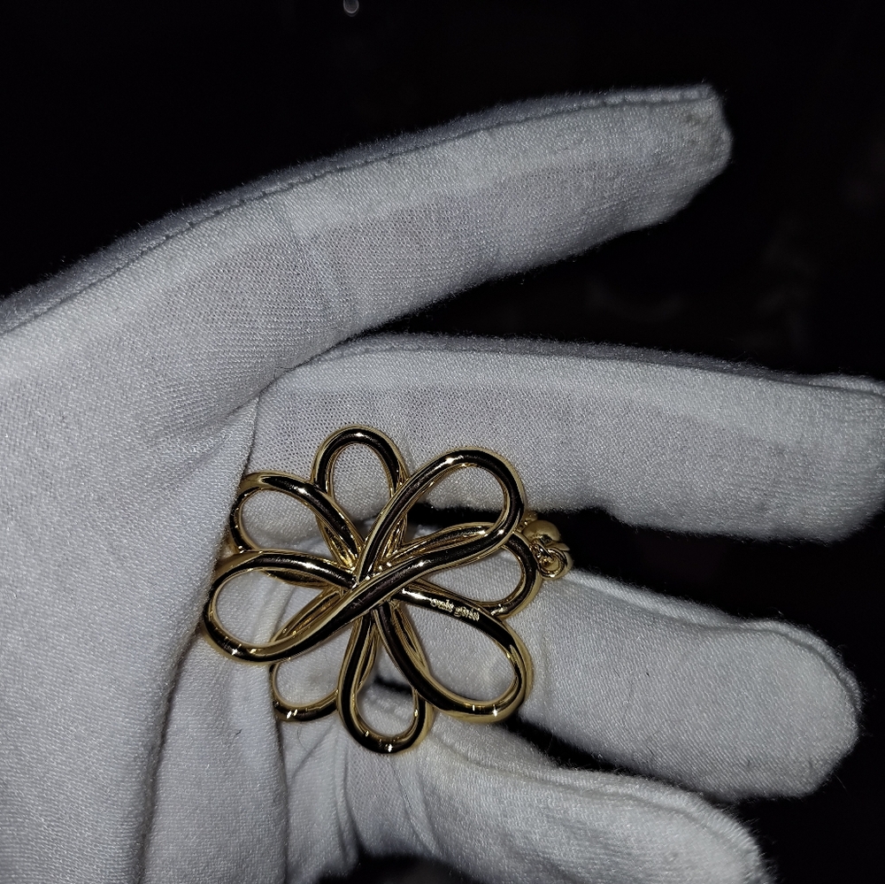 Cult Gaia Gold Floral Earrings - Picture 10 of 10